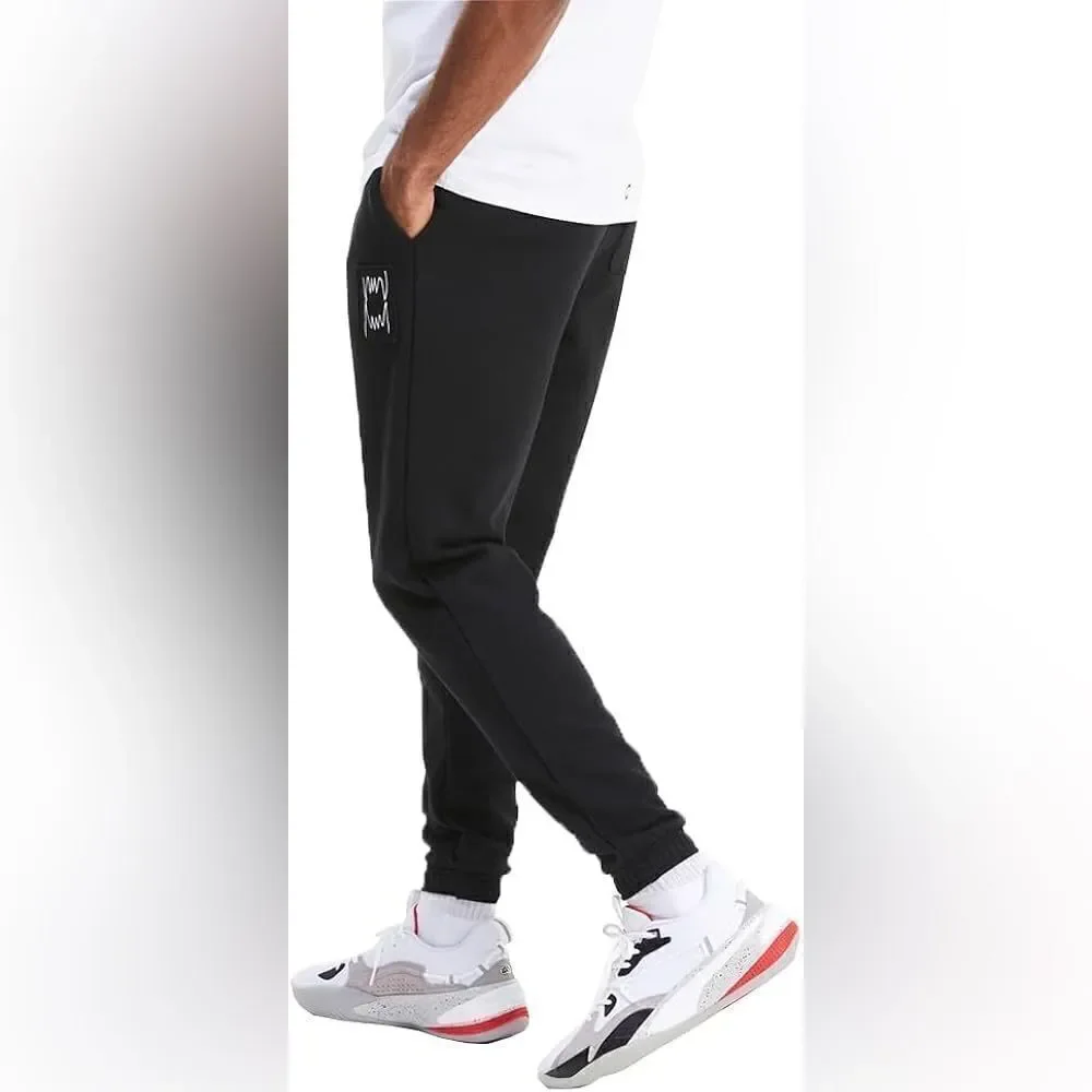 PUMA Pivot Terry Jogger Sweat Pants in Black Size Small